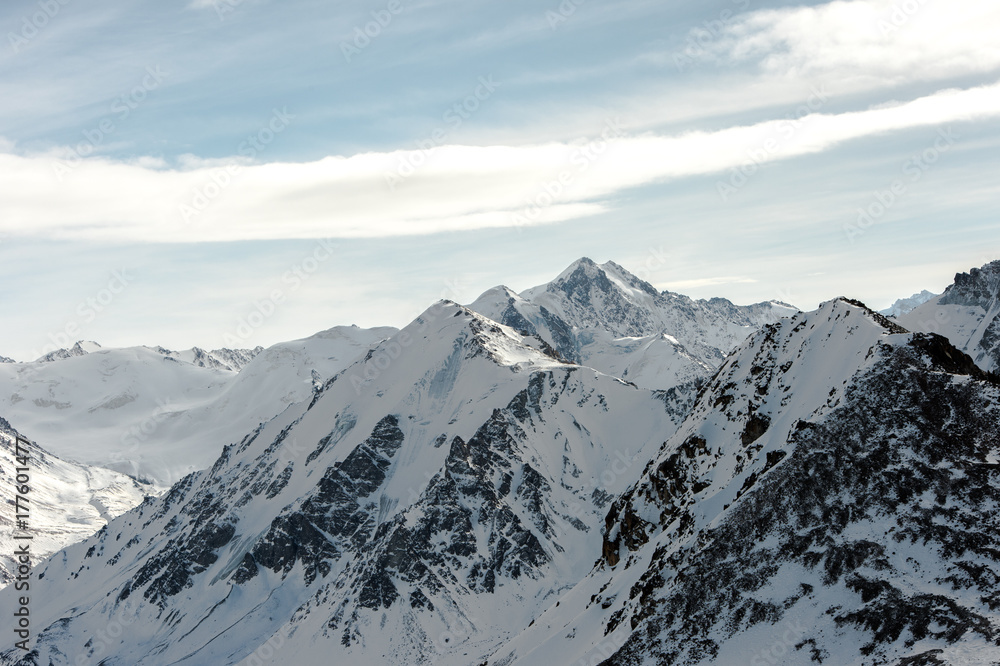 Fototapeta premium Winter Walk in the mountains.