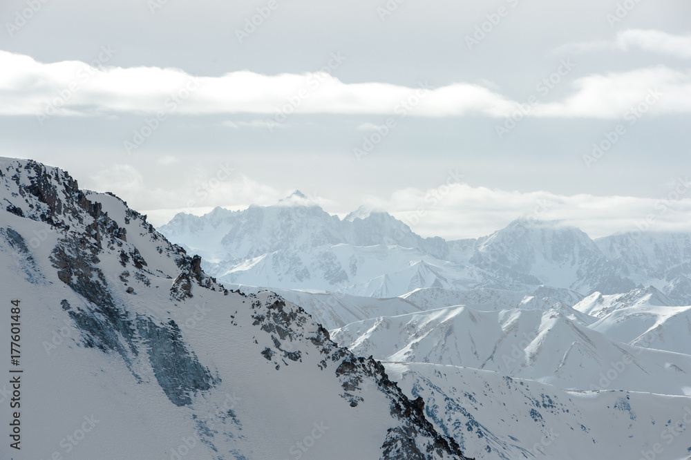 Winter Walk in the mountains. Winter Walk in the mountains.