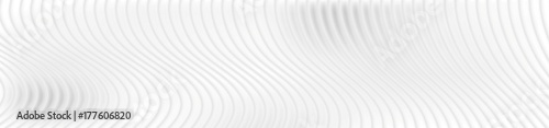 Abstract white waves and lines web header banner