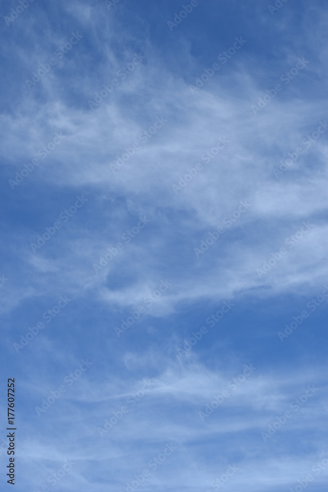 Clear blue sky background with soft clouds 03
