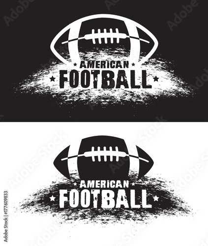 American football. Vector emblems, print for t-shirt. Vector american football logo