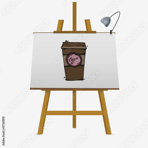 Take away coffee cup