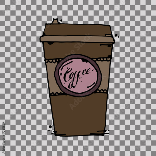 Take away coffee cup