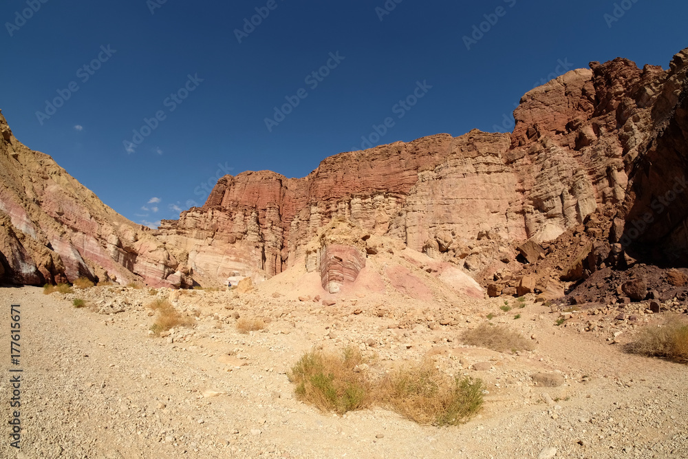 Scenic wadi in Eilat Mountains.