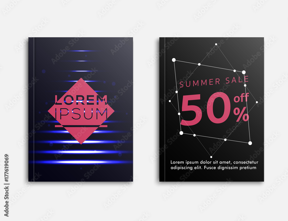 Abstract Design Business brochure, flyer and cover layout template flyer, geometric shapes and folding, vector illustrator Abstract Design Business brochure, flyer and cover layout template flyer, geometric shapes and folding, vector illustrator