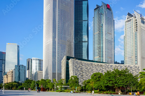 Guangzhou city architecture landscape and skyline