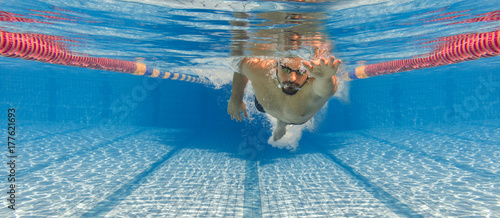 Freistil Kraulen Schwimmen Unterwasser Banner