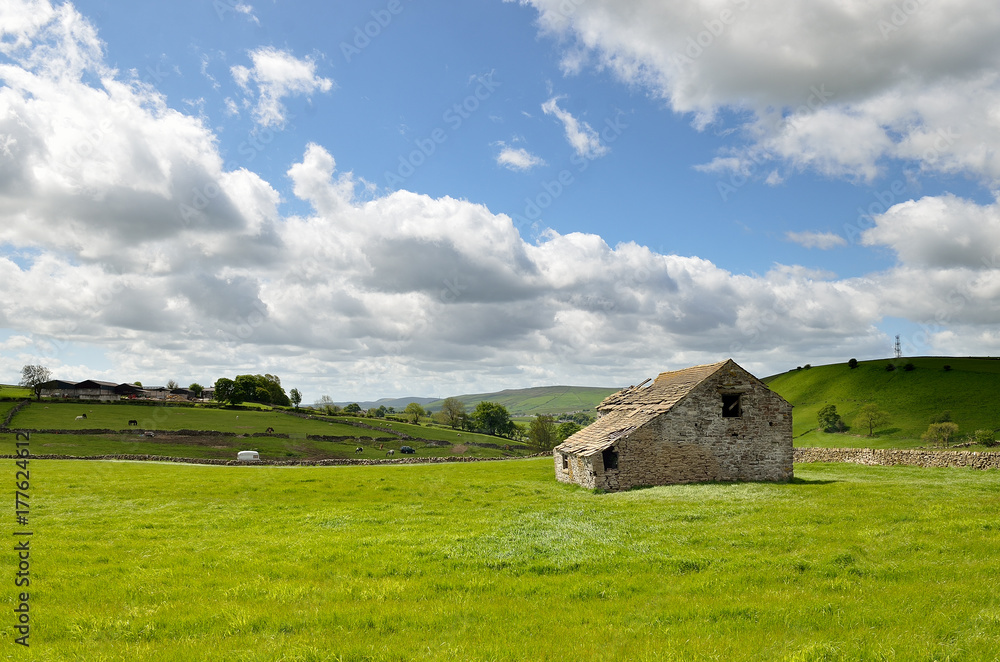 Classic british landscape at the Peak district near Manchester..