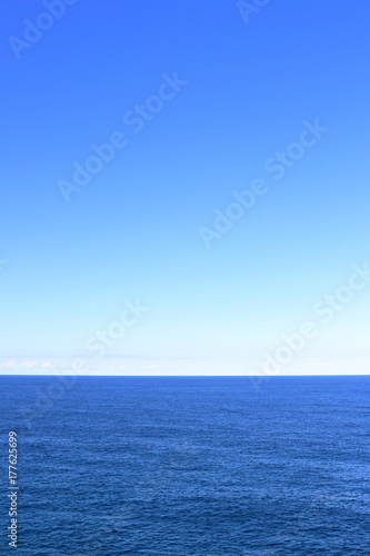  Only blue sky and ocean view from Bondi, Sydney Australia