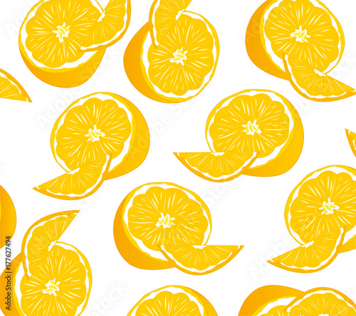 Fruit tangerine pattern