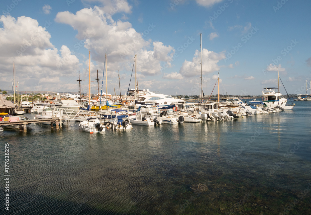 The harbour at Paphos in Cyprus