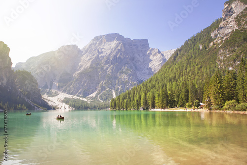 landscape with mountain and lake