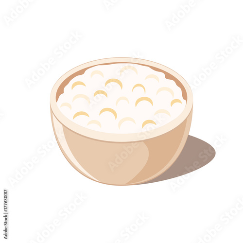 Cottage Cheese in Bowl