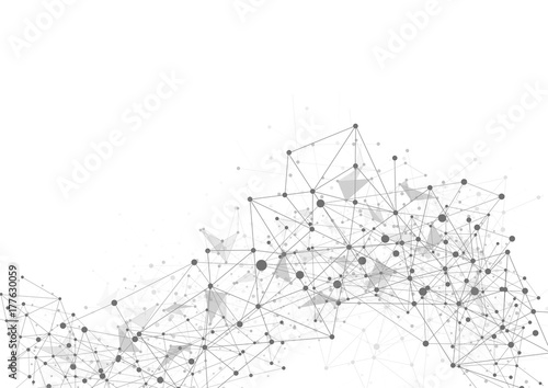 Abstract technology futuristic network