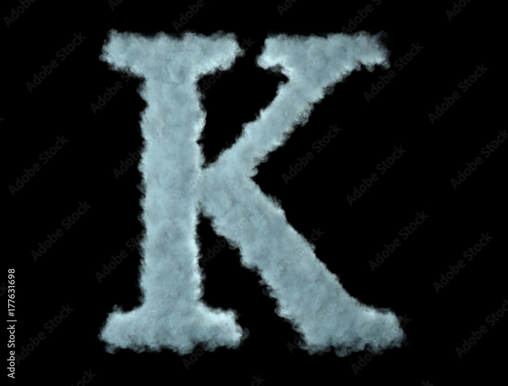 K made of clouds K made of clouds