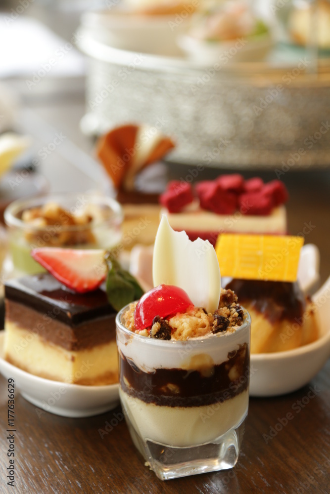 Delicious assorted mini dessert cocktai banquet Delicious assorted mini dessert cocktai banquet