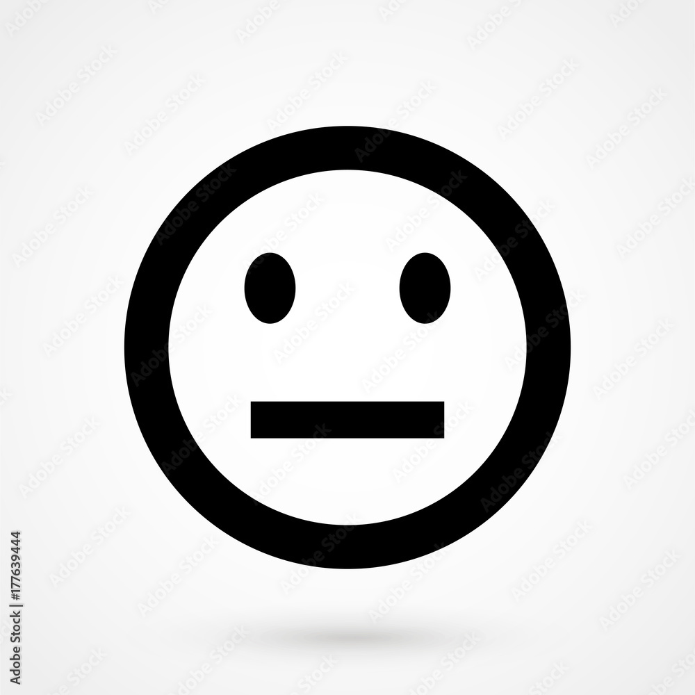 Fototapeta premium neutral emoji