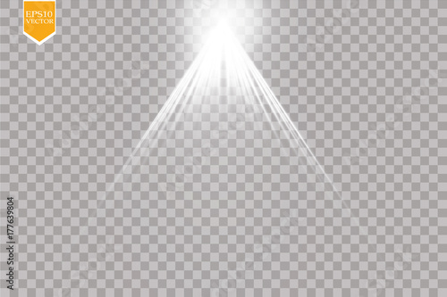 Vector Spotlights. Scene. Light Effects