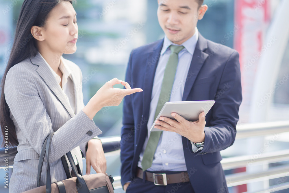 Young Businesspeople Corporate Colleagues Talking Concept. Young Businesspeople Corporate Colleagues Talking Concept.
