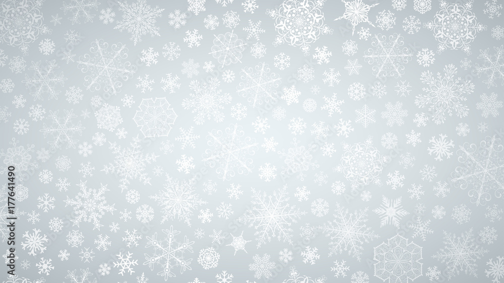 Background of snowflakes Background of snowflakes