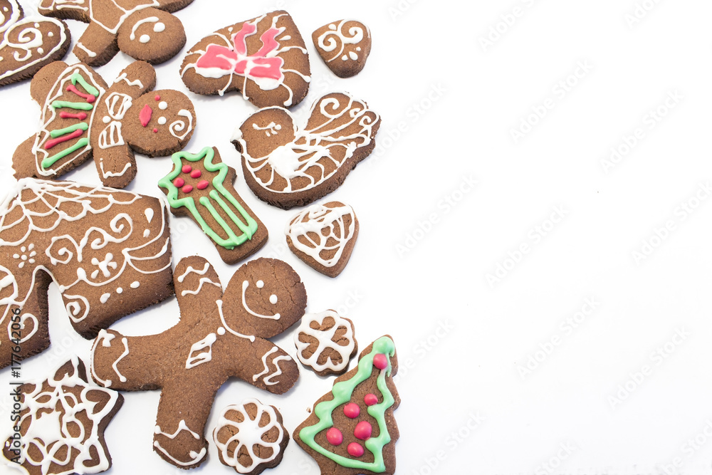Gingerbread  Cookies with Copy Space