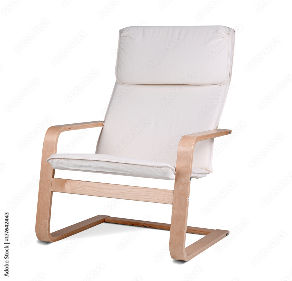 Modern armchair on white background Modern armchair on white background