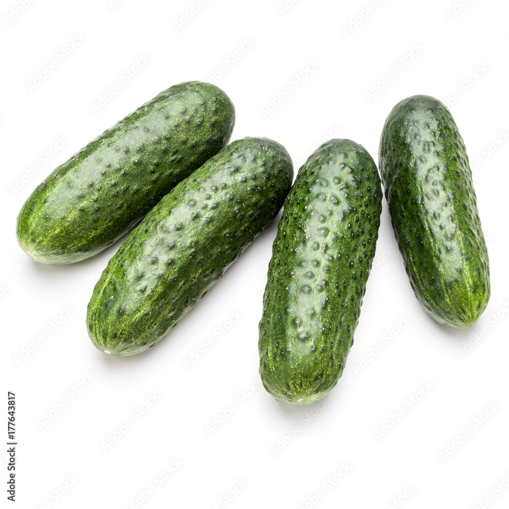 Cucumber vegetable isolated on white background cutout Cucumber vegetable isolated on white background cutout