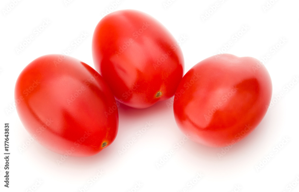 fresh plum tomato isolated on white background fresh plum tomato isolated on white background
