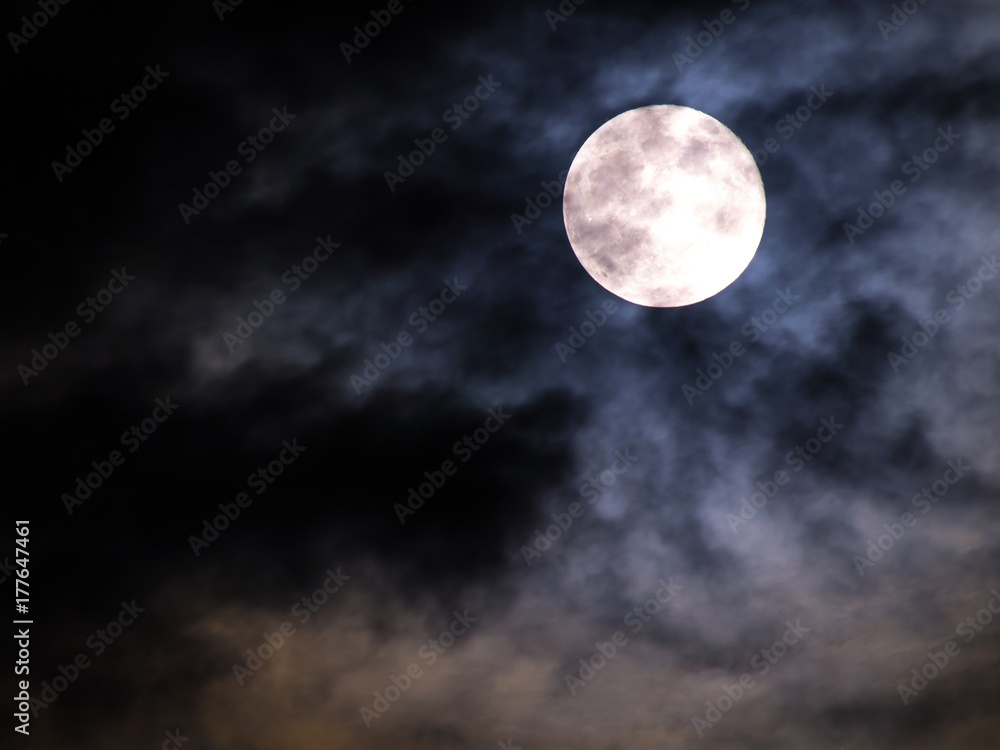 Abstract of The Moon in The Cloudy Night Abstract of The Moon in The Cloudy Night