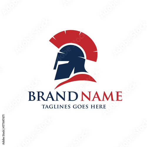 Spartan helmet logo, Antiques Spartan warrior helmet vector design
