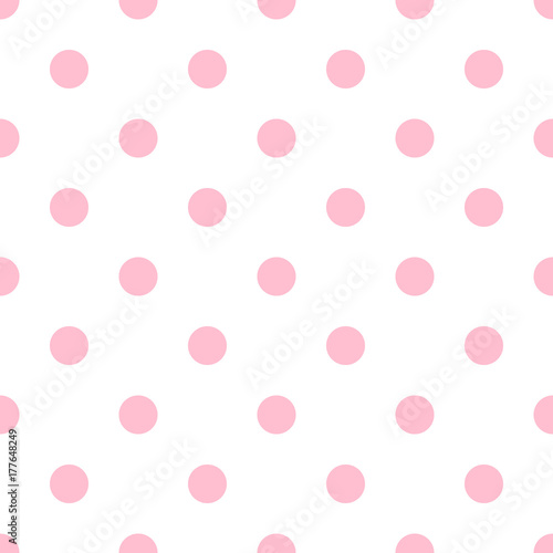 Polka dot background. Circle seamless pattern.
