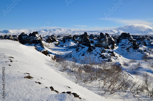 アイスランド　ゴーザフォス　滝　北部観光　ダイヤモンドサークル　神々の滝　絶景　冬 iceland island winter waterfall Godafoss  diamond circle