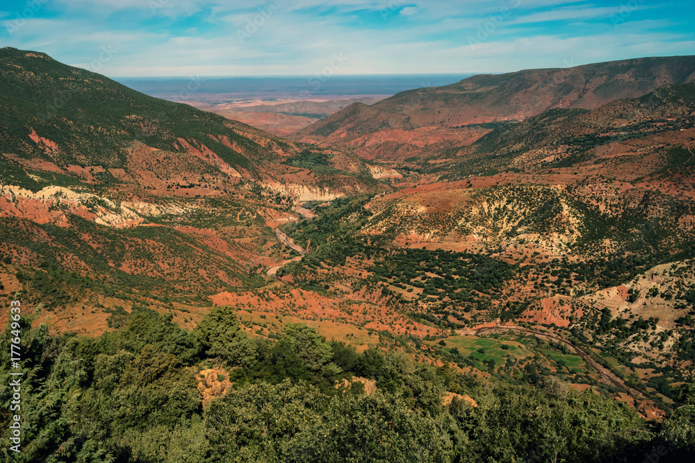 Morocco atlas mountains valley