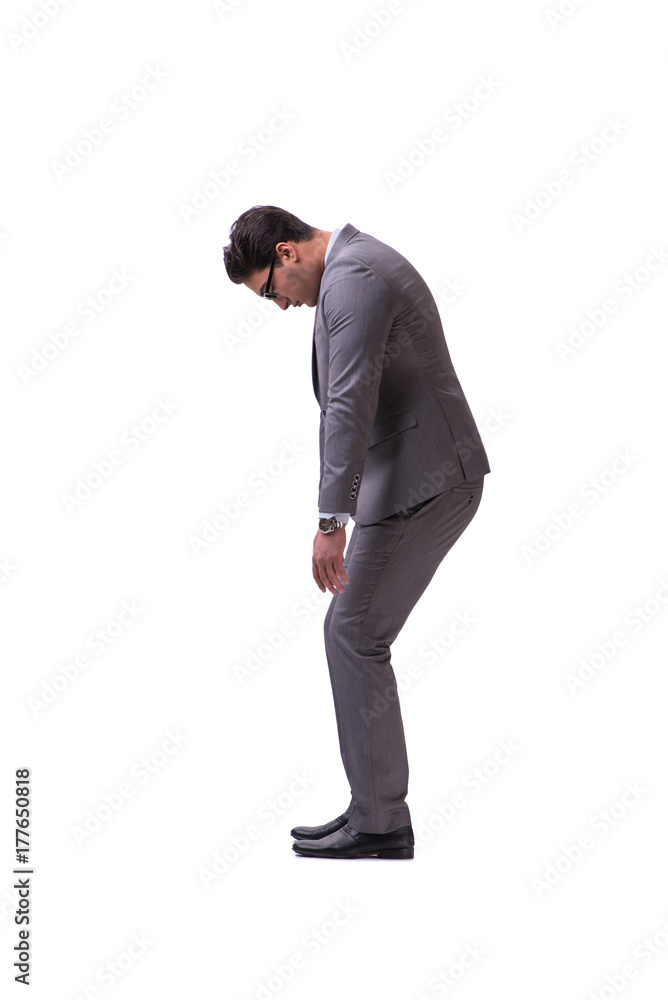 Puppet businessman isolated on white background Puppet businessman isolated on white background
