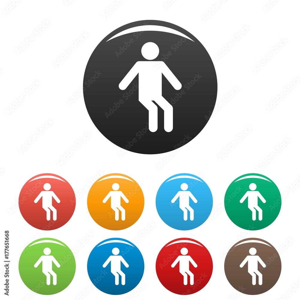 Stick figure stickman icons set pictogram vector simple Stick figure stickman icons set pictogram vector simple