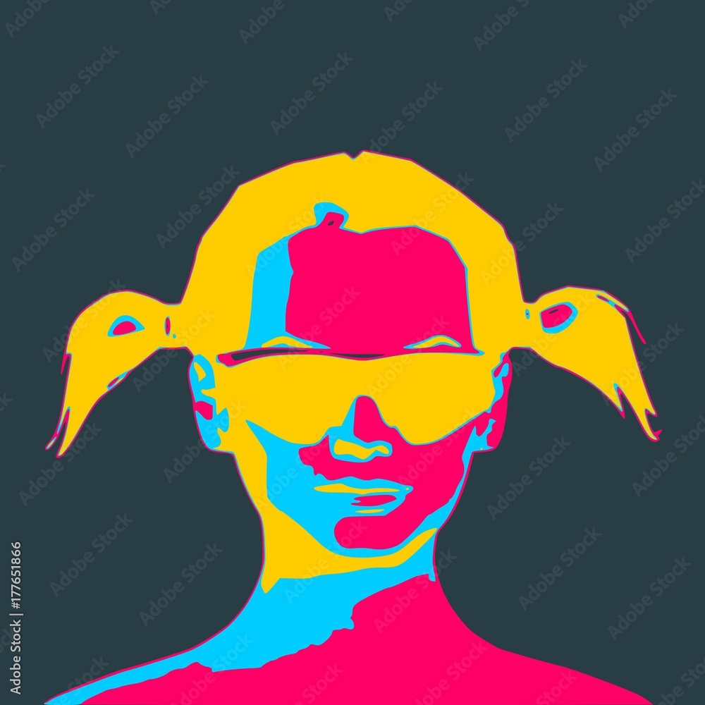 Thermal image. Infrared thermography of a woman face. Thermal image. Infrared thermography of a woman face.