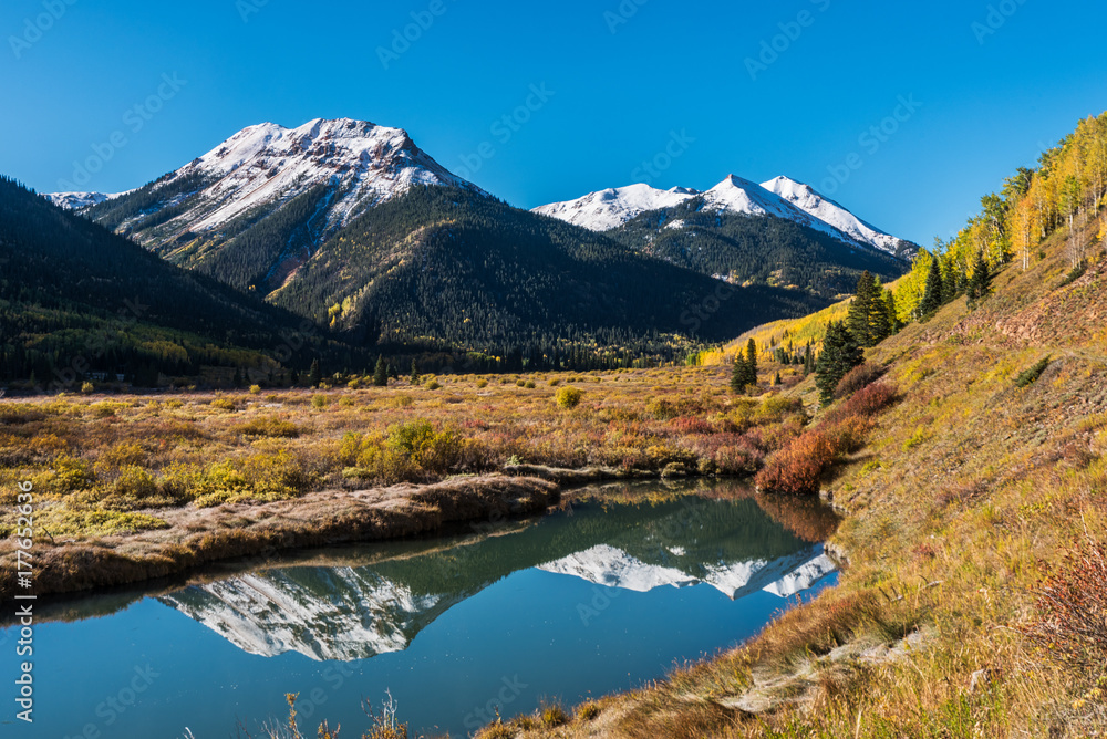 Snow Capped Mountain Reflection