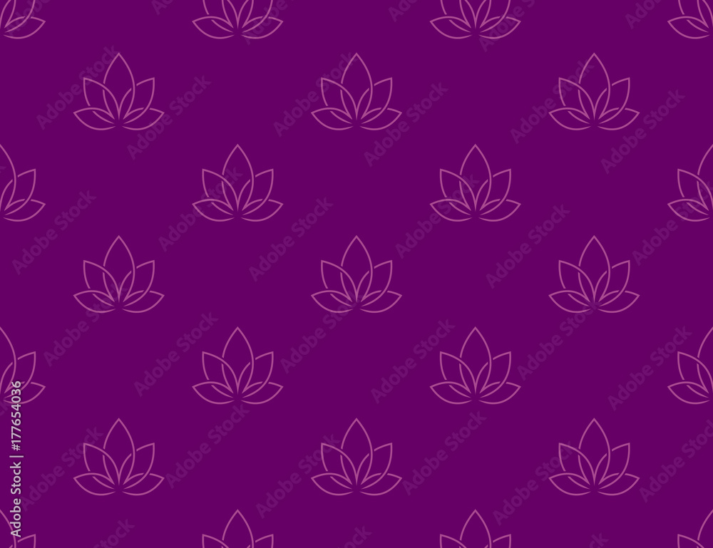 Lotus zen seamless pattern background. Lotus zen seamless pattern background.