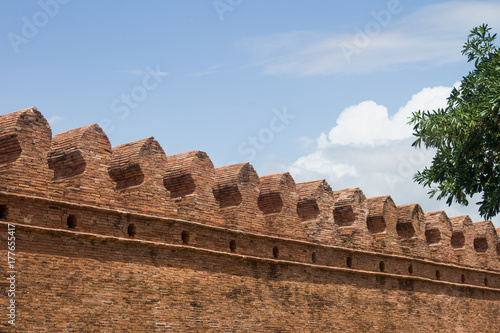 Quadro em tela Old city wall of nakhon Si Thammarat, Thailand