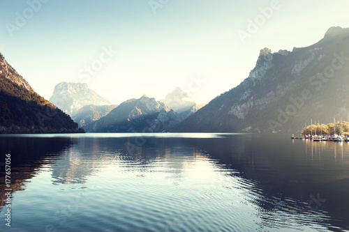 Traunsee lake in Austrian Alps © smallredgirl