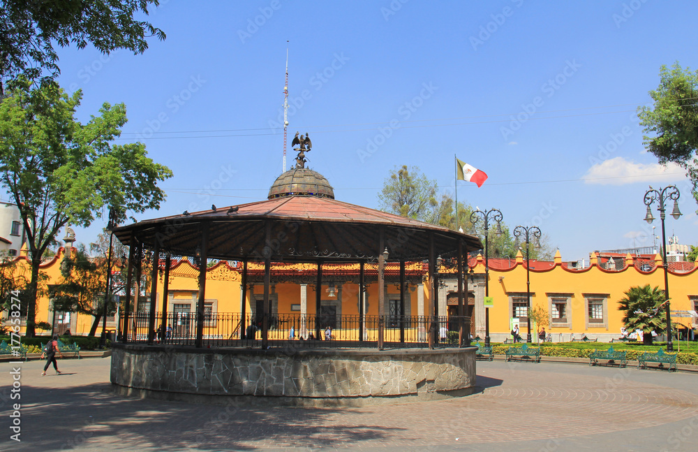 Plaza Hidalgo Coyoacan Mexico