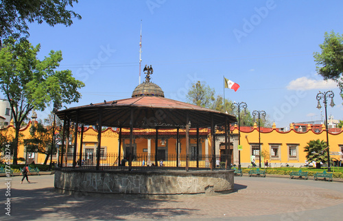 Obraz na płótnie Plaza Hidalgo Coyoacan Mexico w salonie