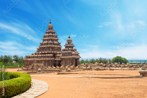 Shore temple at Mahabalipuram, Tamil Nadu, India photo