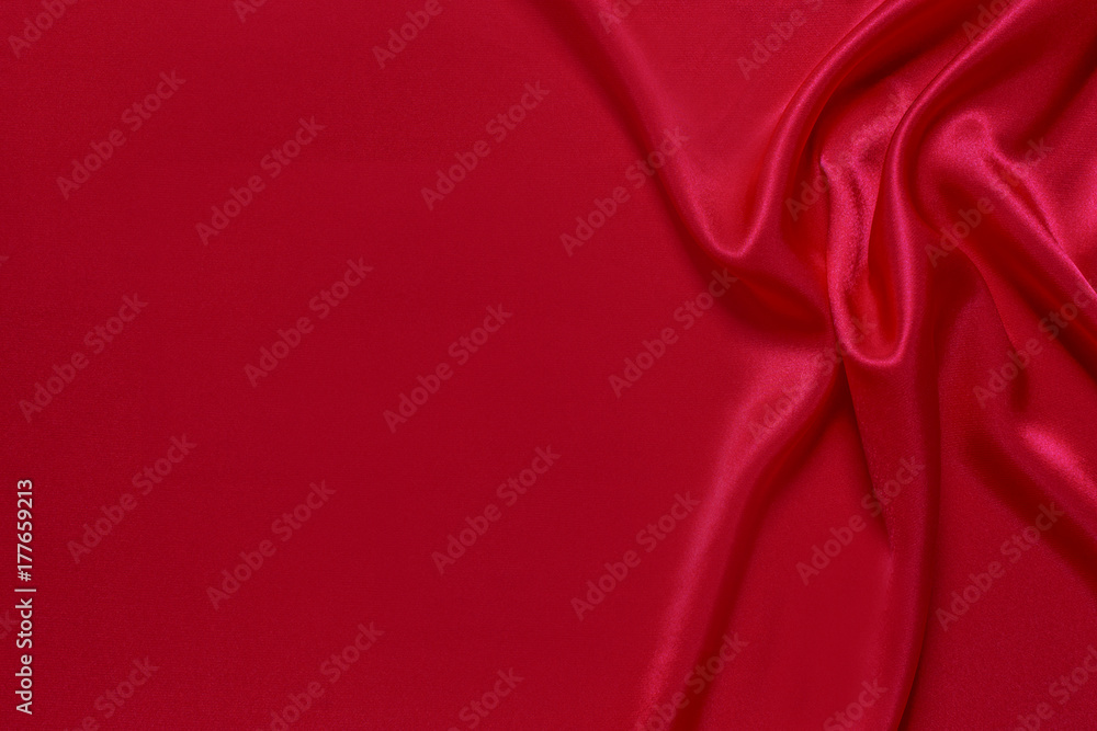 Red cloth waves background texture. Red cloth waves background texture.