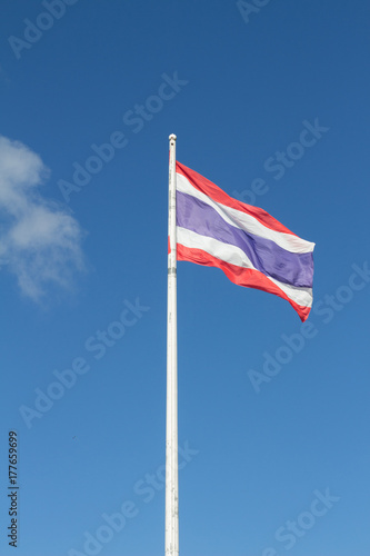 Thai Flag. National Flag of Thailand.