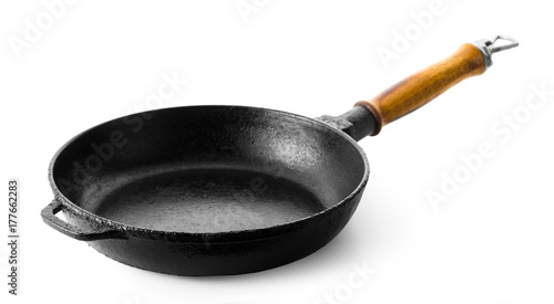 frying pan closeup photo