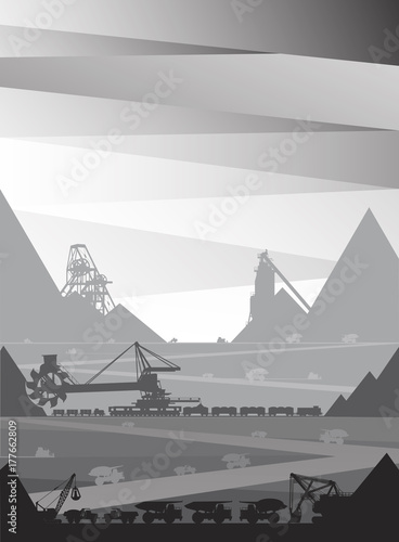 Mining in which the ore is mined