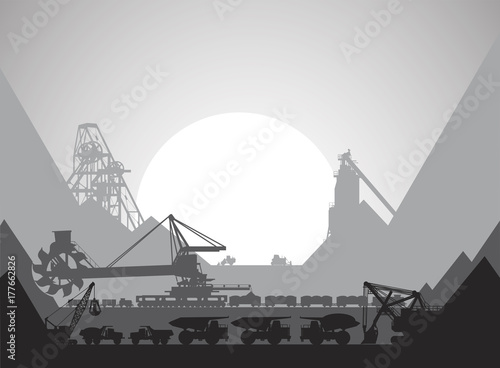 Mining complex for the development of minerals