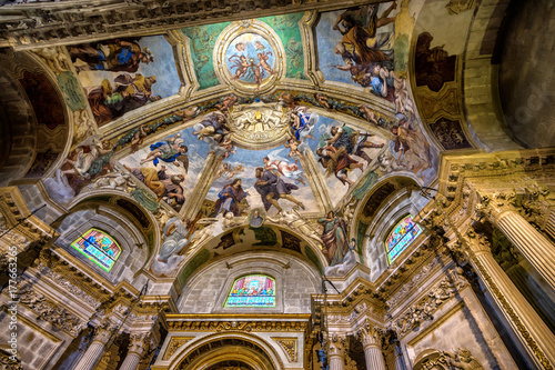 View of a Interior Chapel inside a cathedral of Syracuse