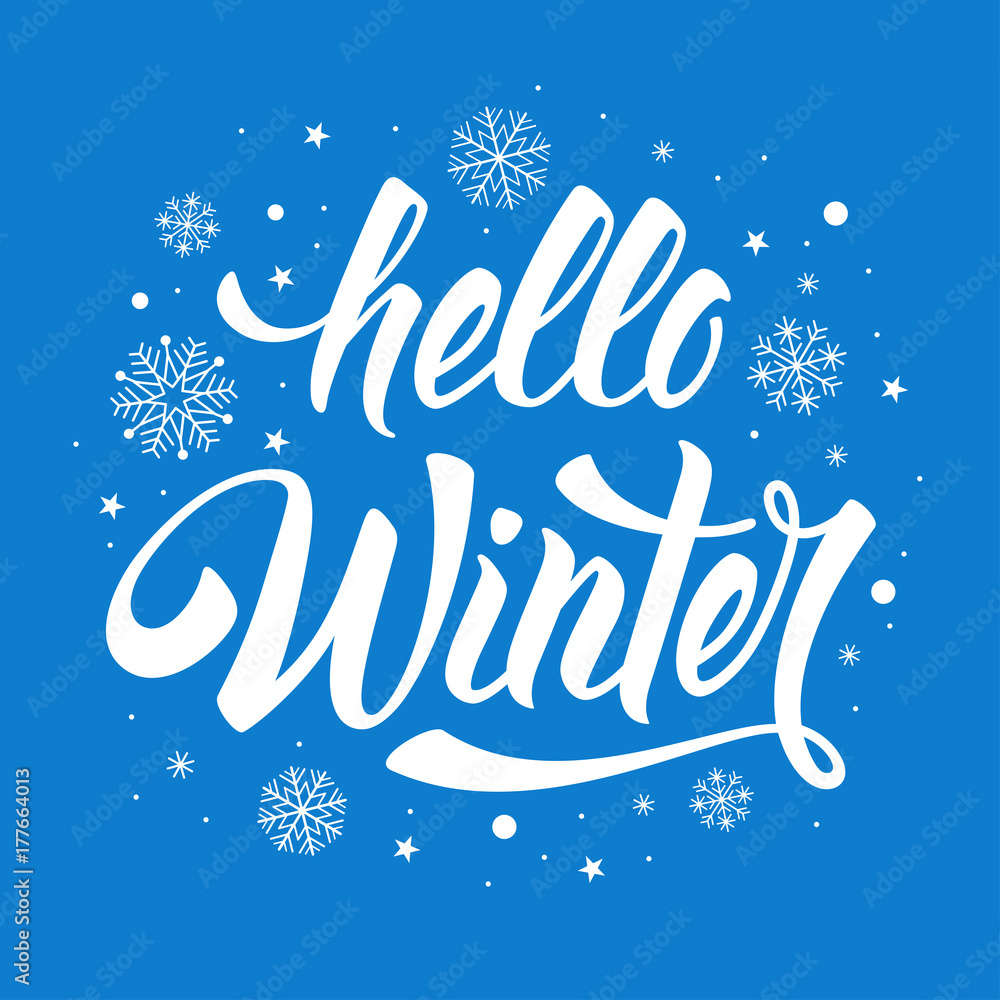 Hello Winter phrase